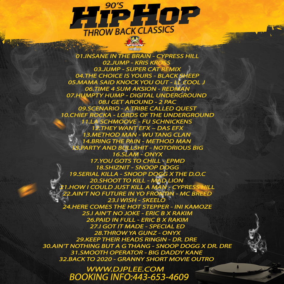 90'S HIP HOP (THROW BACK CLASSICS) STR8 FIRE!!
